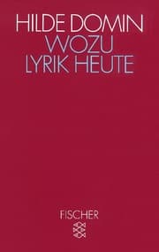 Cover von Wozu Lyrik heute