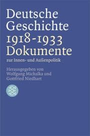 Cover von Deutsche Geschichte 1918 - 1933