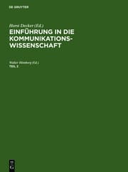 Cover von Decker, Horst: Einführung in die Kommunikationswissenschaft.Teil 2