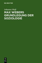 Cover von Max Webers Grundlegung der Soziologie