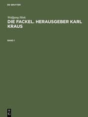 Cover von Die Fackel.Herausgeber Karl Kraus