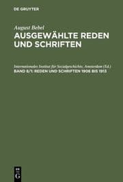 Cover von Reden und Schriften 1906 bis 1913