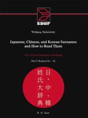 Cover von Japanese, Chinese, and Korean Surnames and How to Read Them