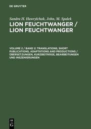 Cover von Translations, Short Publications, Adaptations and Productions
