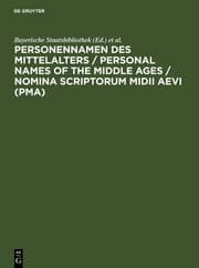 Cover von Personennamen des Mittelalters