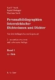 Cover von Personalbibliographien österreichischer Dichterinnen und Dichter