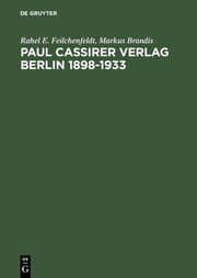 Cover von Paul Cassirer Verlag.Berlin 1898-1933