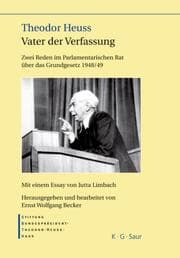 Cover von Zwei Reden im Parlamentarischen Rat über das Grundgesetz 1948/49