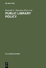 Cover von Public library policy