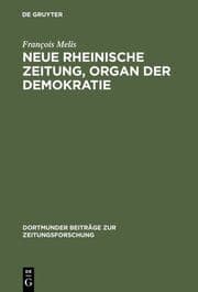 Cover von Neue Rheinische Zeitung, Organ der Demokratie