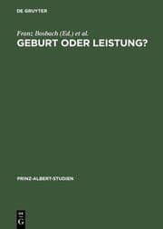 Cover von Geburt oder Leistung?