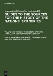 Cover von Sources of the History of North Africa, Asia and Oceania in Denmark
