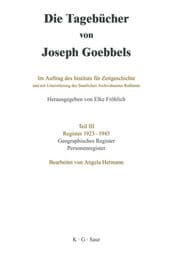 Cover von Geographisches Register und Personenregister