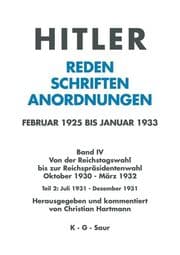 Cover von Juli 1931 - Dezember 1931