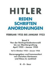 Cover von Oktober 1932 - Januar 1933
