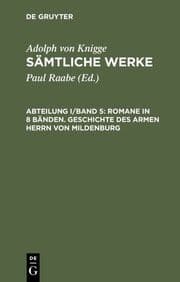Cover von Romane in 8 Bänden. Geschichte des armen Herrn von Mildenburg