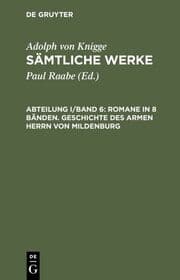 Cover von Romane in 8 Bänden. Geschichte des armen Herrn von Mildenburg