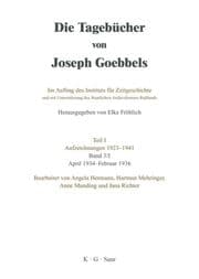 Cover von April 1934 - Februar 1936