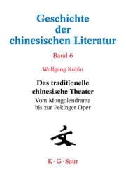 Cover von Geschichte der chinesischen Literatur 6