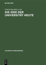 Cover von Die Idee der Universität heute