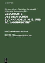 Cover von Das Kaiserreich 1871 - 1918
