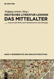 Cover von Deutsches Literatur-Lexikon: Das Mittelalter 3