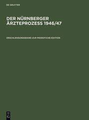 Cover von Erschließungsband zur Mikrofiche-Edition
