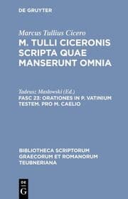 Cover von Orationes in P. Vatinium testem. Pro M. Caelio