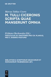 Cover von Orationes pro Cn.Plancio, pro C.Rabirio postumo
