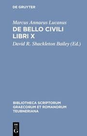 Cover von De bello civili libri X