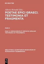 Cover von Orphicorum et Orphicis similium testimonia et fragmenta