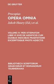 Cover von De aedificiis libri VI.Indices