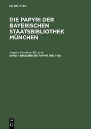 Cover von Griechische Papyri (Nr.1- 18)
