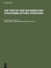 Cover von Griechische Papyri (Nr.45 - 154)