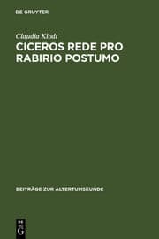 Cover von Ciceros Rede Pro Rabirio Postumo