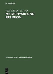 Cover von Metaphysik und Religion