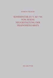 Cover von Kommentar zu V.367-746 von Aviens Neugestaltung der Phainomena Arats