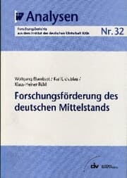 Cover von Forschungsförderung des deutschen Mittelstands
