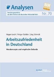 Cover von Arbeitszufriedenheit in Deutschland
