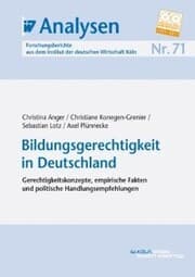 Cover von Bildungsgerechtigkeit in Deutschland