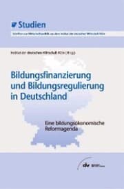Cover von Bildungsfinanzierung und Bildungsregulierung in Deutschland