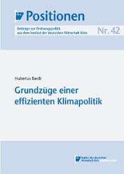 Cover von Grundzüge einer effizienten Klimapolitik