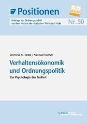 Cover von Verhaltensökonomik und Ordnungspolitik