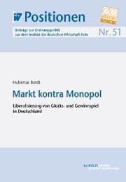 Cover von Markt kontra Monopol