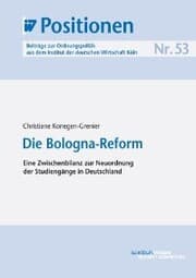 Cover von Die Bologna-Reform