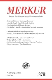 Cover von MERKUR Gegründet 1947 als Deutsche Zeitschrift für europäisches Denken - 7/2022
