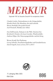 Cover von MERKUR 3/2023
