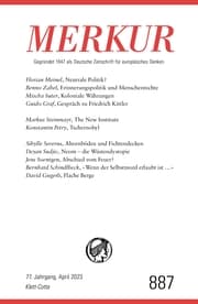 Cover von MERKUR 4/2023