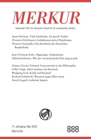 Cover von MERKUR 5/2023