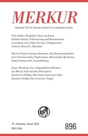 Cover von MERKUR 1/2024, Jg.78
